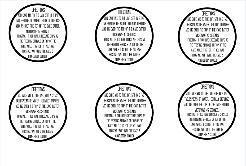 Just Add Water Cake in a Jar