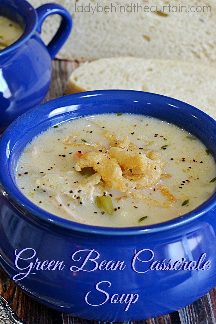 Green Been Casserole Soup | Transform this holiday classic into a soup!