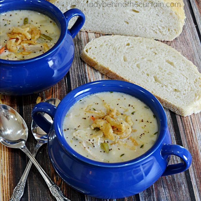 Green Been Casserole Soup | Transform this holiday classic into a soup!