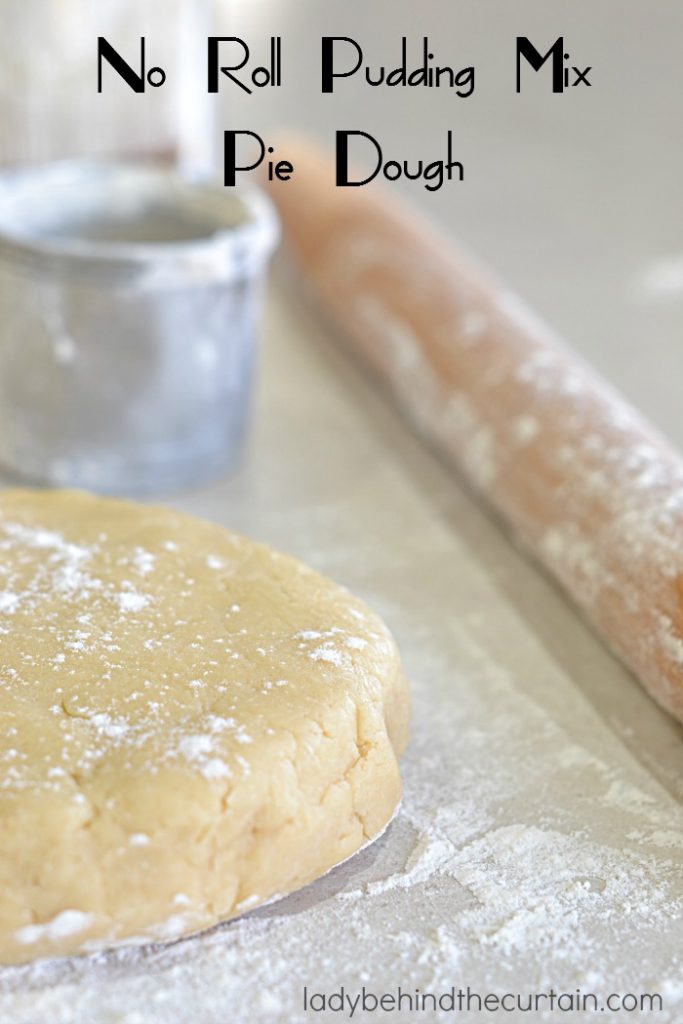 No Roll Pudding Mix Pie Dough