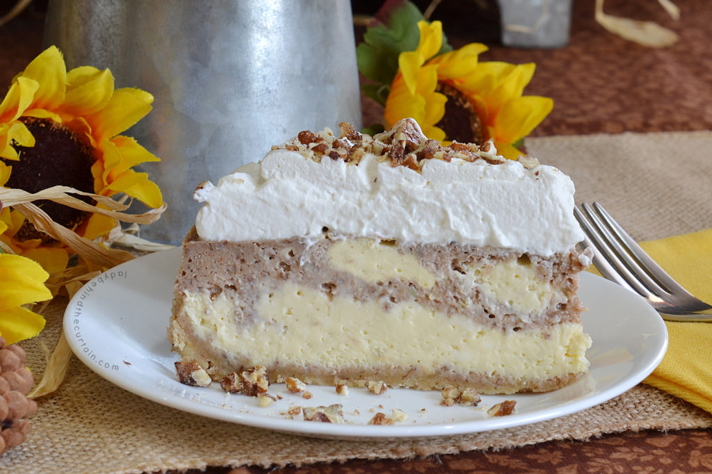 Roasted Banana Pecan Cheesecake