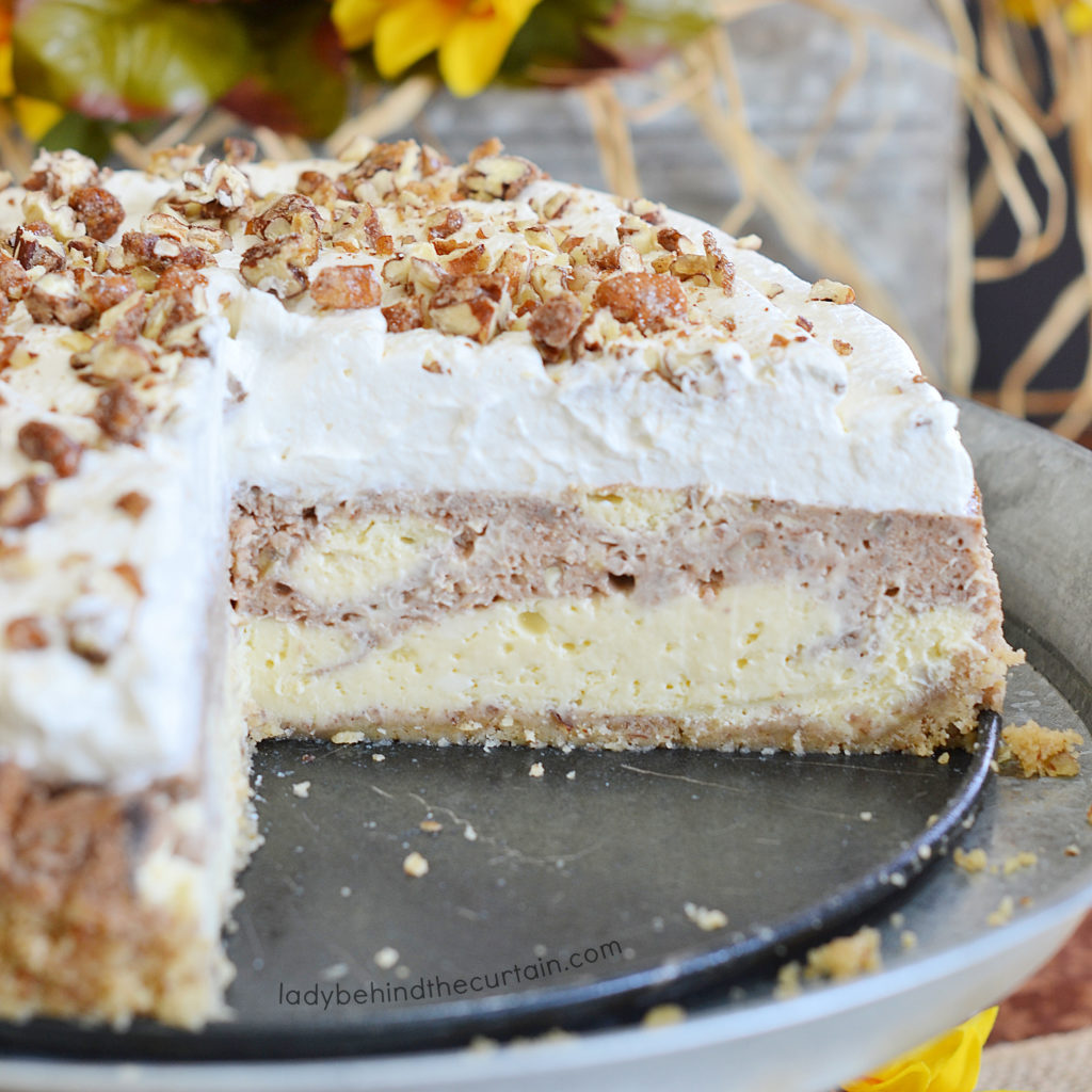 Roasted Banana Pecan Cheesecake