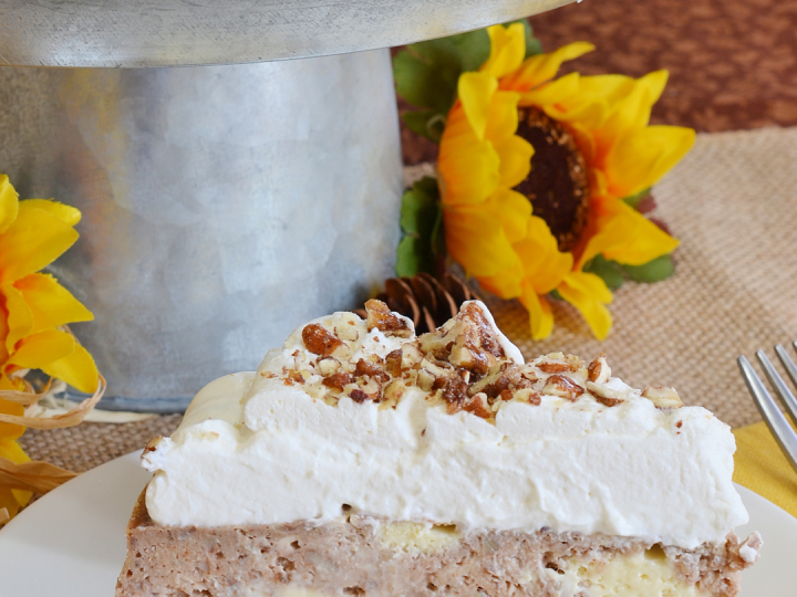 Roasted Banana Pecan Cheesecake