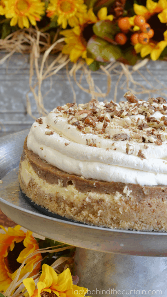 Roasted Banana Pecan Cheesecake
