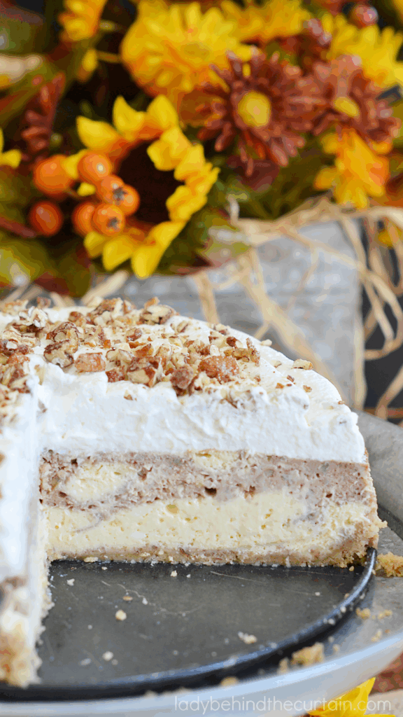 Roasted Banana Pecan Cheesecake