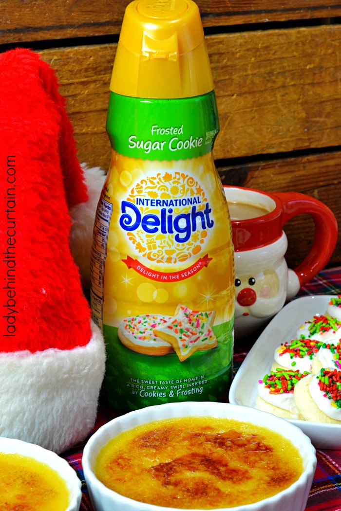 Sugar Cookie Creme Brulee | Instead of leaving cookies for Santa, leave him a Sugar Cookie Creme Brulee!
