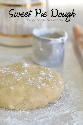 Sweet Pie Dough | With just a hint of sweetness the sugar only enhances the dough flavor without taking away from the pie filling.