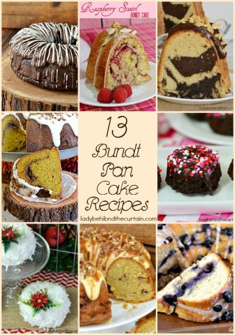 13 Bundt Pan Cake Recipes | From bite size cakes to full size cakes this round up is full of all kinds of cake recipes to help you find the perfect cake for you!