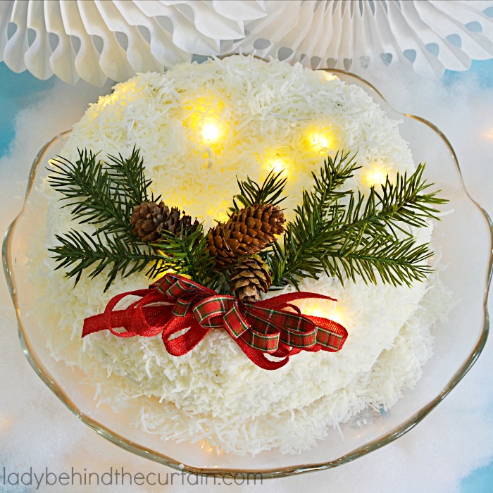 Coconut Pecan Christmas Cake | Wow your guests with a deliciously festive cake at your next Christmas Party! With THREE different looks to choose from! 