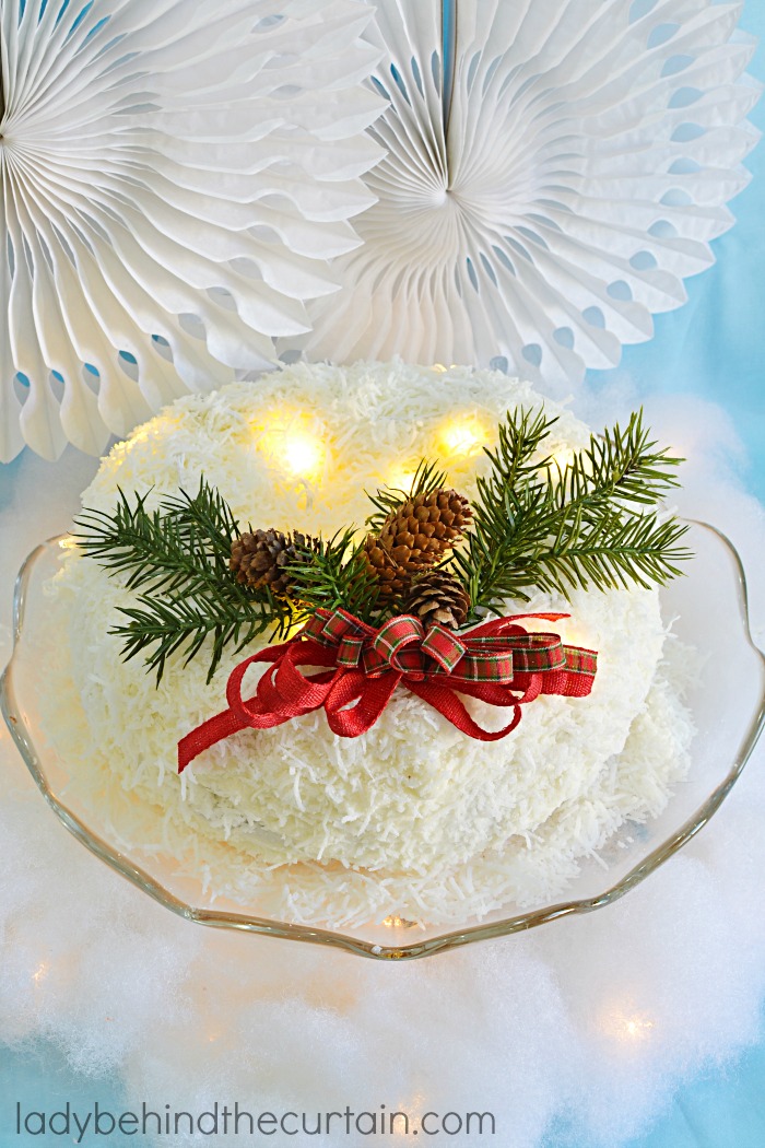 Coconut Pecan Christmas Cake | Wow your guests with a deliciously festive cake at your next Christmas Party! With THREE different looks to choose from! 