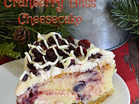 Cranberry Bliss Cheesecake | Dazzle your guests with a delicious Holiday Cheesecake and transform your favorite Holiday Starbucks treat!