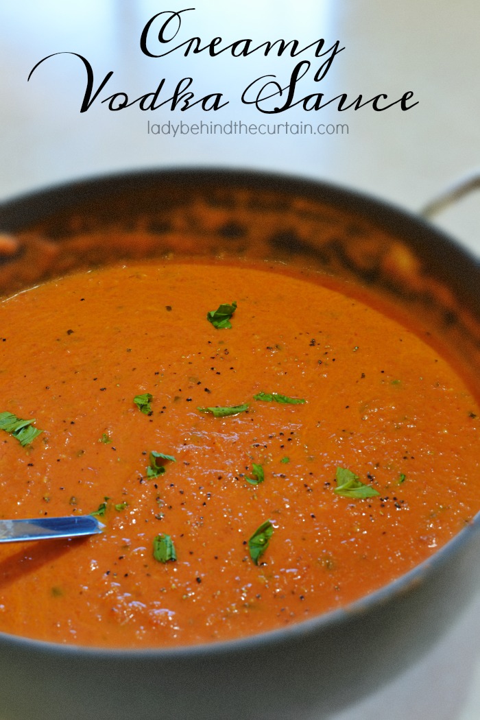 Creamy Vodka Sauce | A flavorful sauce that goes beautifully with your favorite pasta, chicken or seafood.