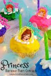 Princess Birthday Party Cupcakes | Any little girl would be excited to have these colorful Princess Birthday Party Cupcakes at their birthday party.