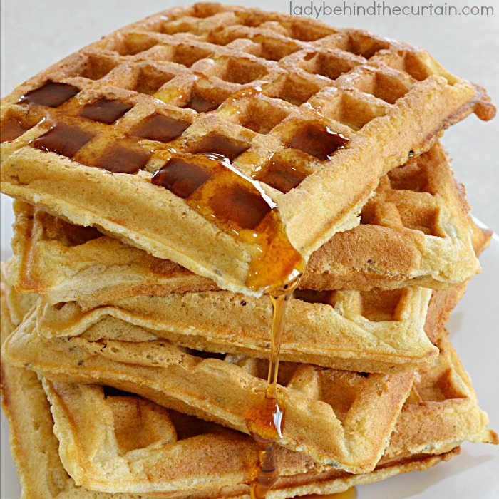 Whole Wheat Flaxseed Buttermilk Waffles | Start your day out right with these Whole Wheat Flaxseed Buttermilk Waffles. 
