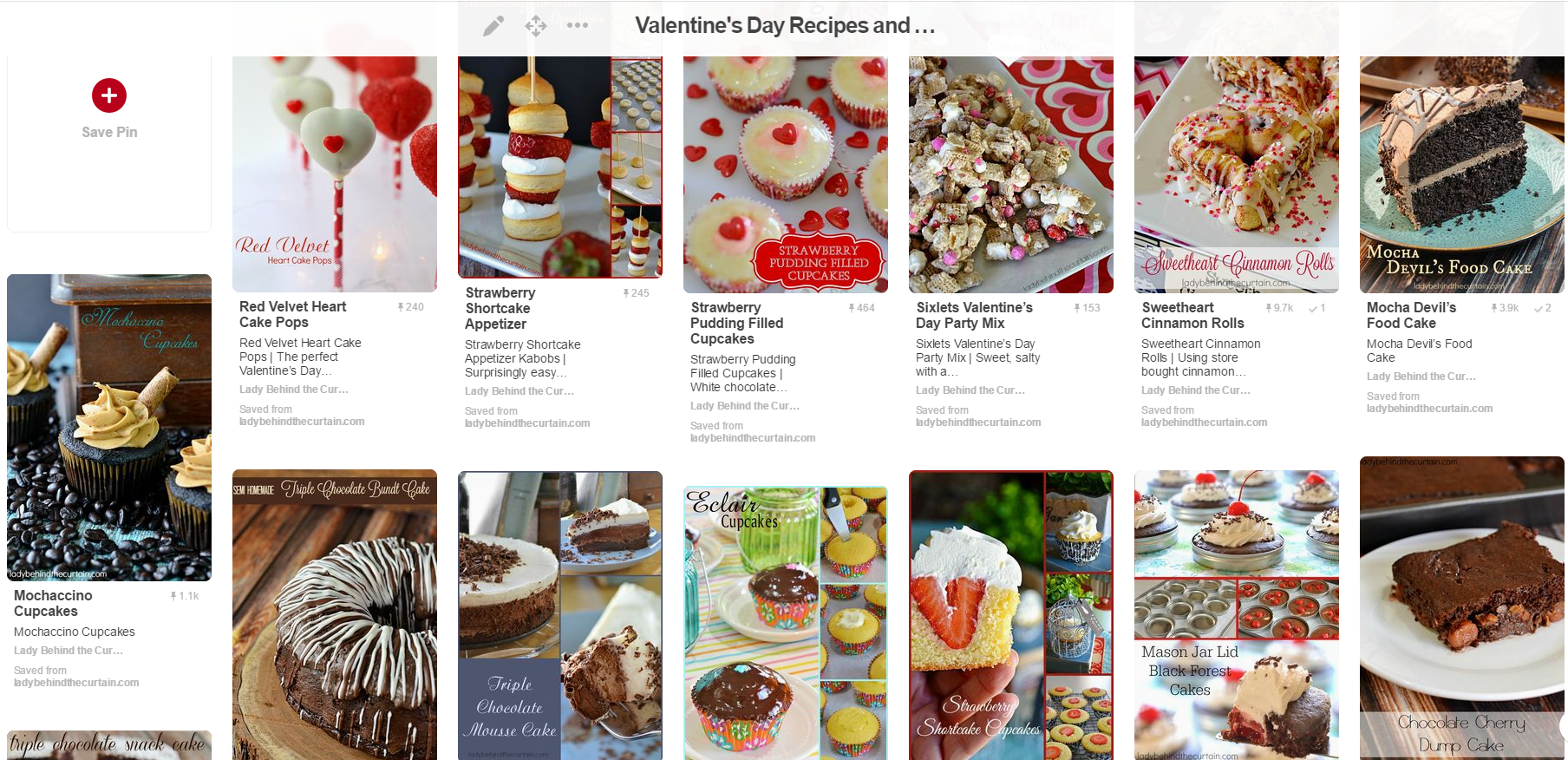 Valentine's Day Pinterest Board