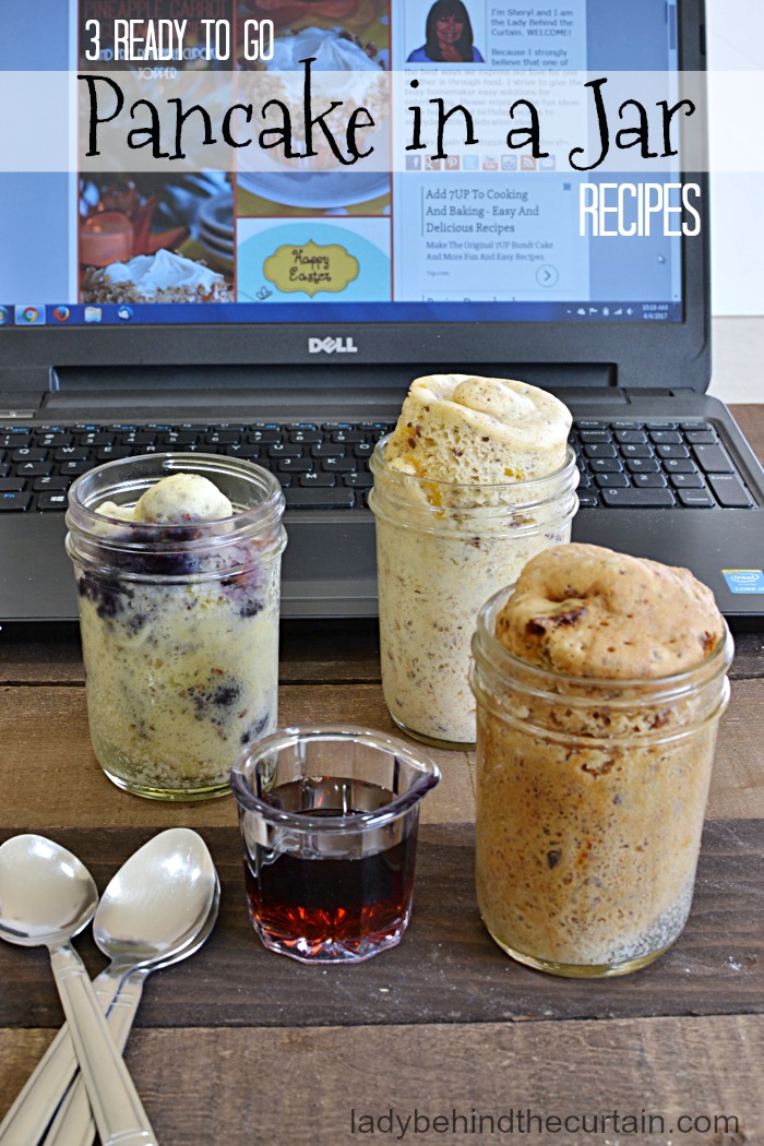 3 Ready To Go Pancake In A Jar Recipes | grab and go breakfast, easy breakfast recipe, easy pancake recipe, breakfast for dinner