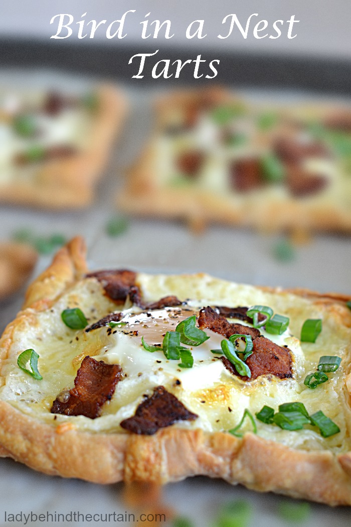 Bird in a Nest Tarts | Easter Brunch Recipe, Easy Brunch Recipe, Egg in a Hole