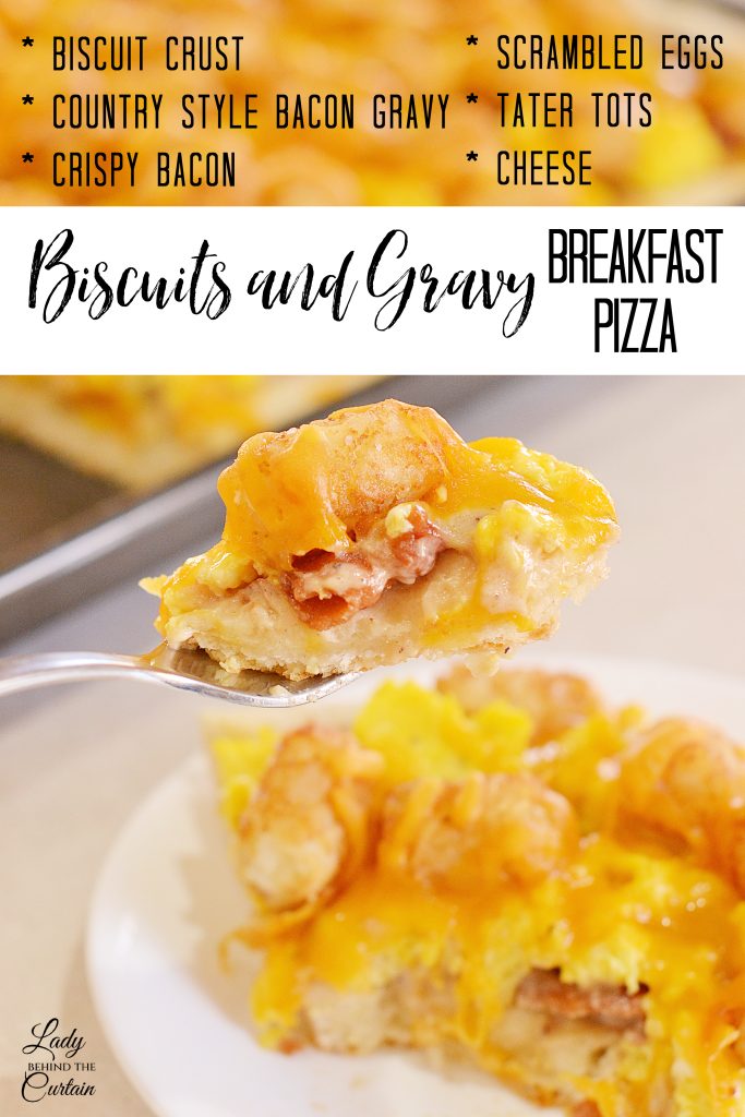 Biscuits and Gravy Breakfast Pizza