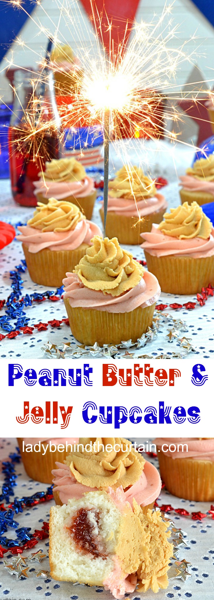 Peanut Butter and Jelly Cupcakes