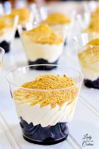 No-Bake Blueberry Cheesecake Cups
