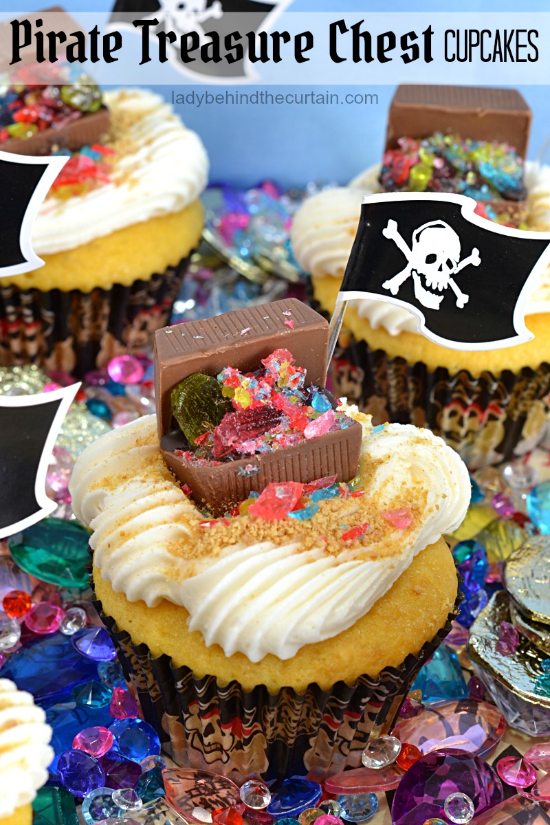 Pirate Treasure Chest Cupcakes