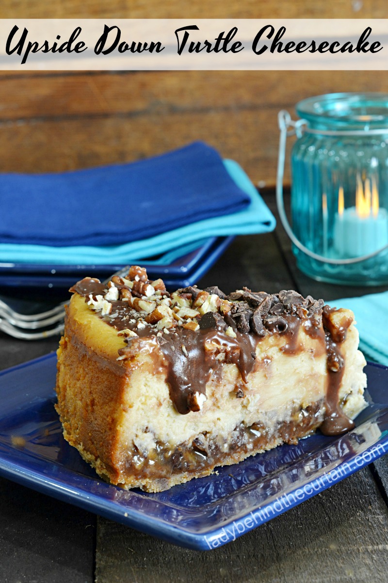 Upside Down Turtle Cheesecake