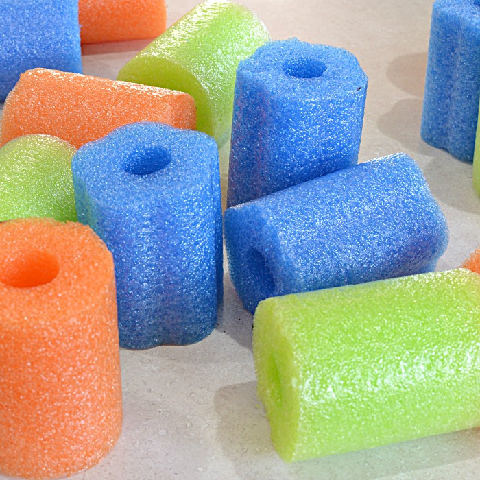 Pool Noodle Cupcake Stand