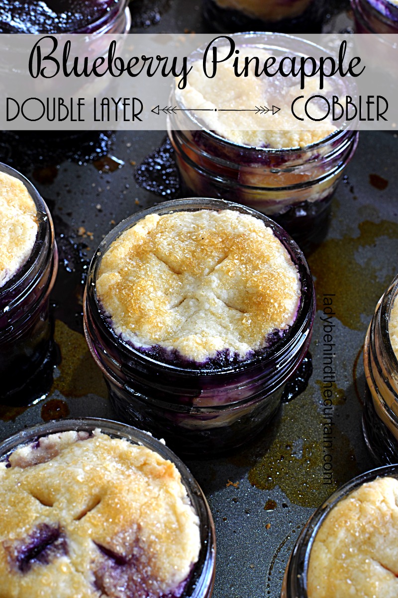 Double Layer Blueberry Pineapple Cobbler