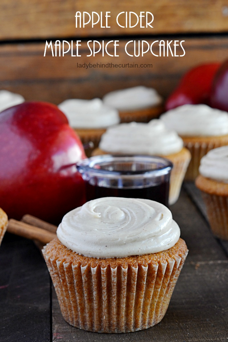 Apple Cider Maple Spice Cupcakes