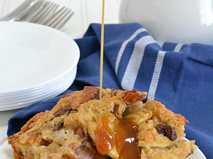 Caramel Apple Bread Pudding