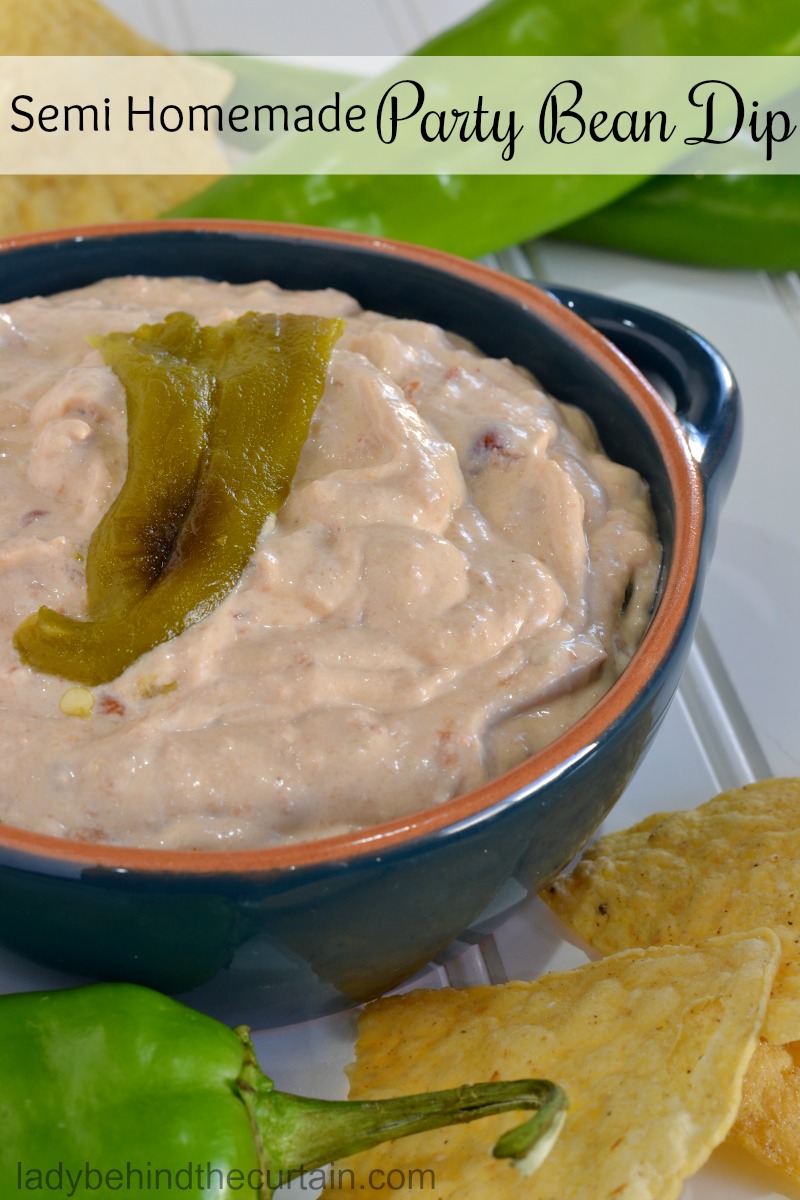 Semi Homemade Party Bean Dip