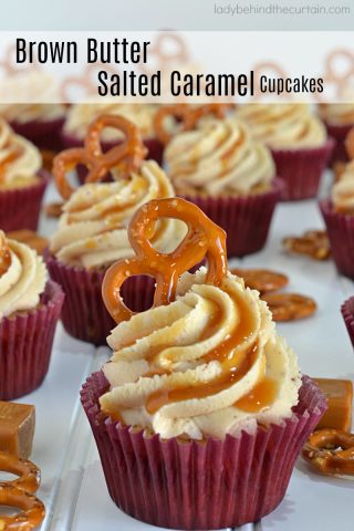 Brown Butter Salted Caramel Cupcakes