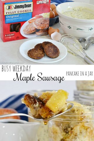 Busy Weekday Maple Sausage Pancake in a Jar
