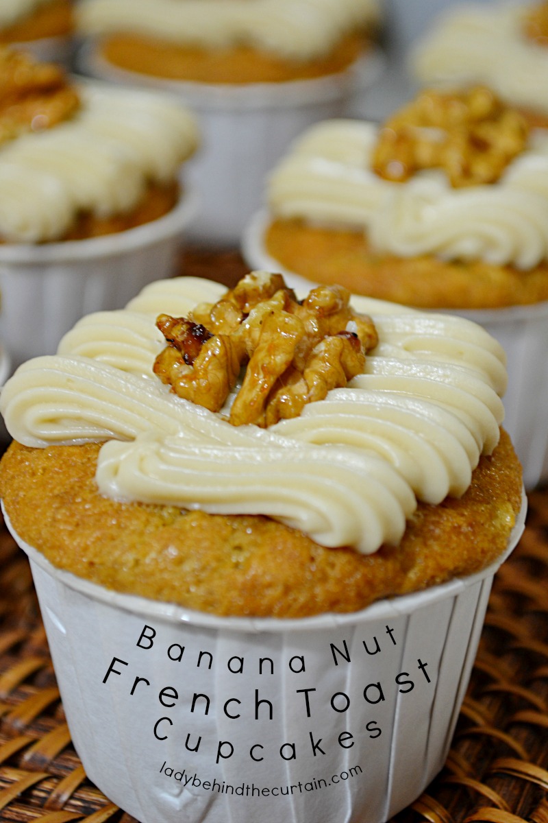 Banana Nut French Toast Cupcakes