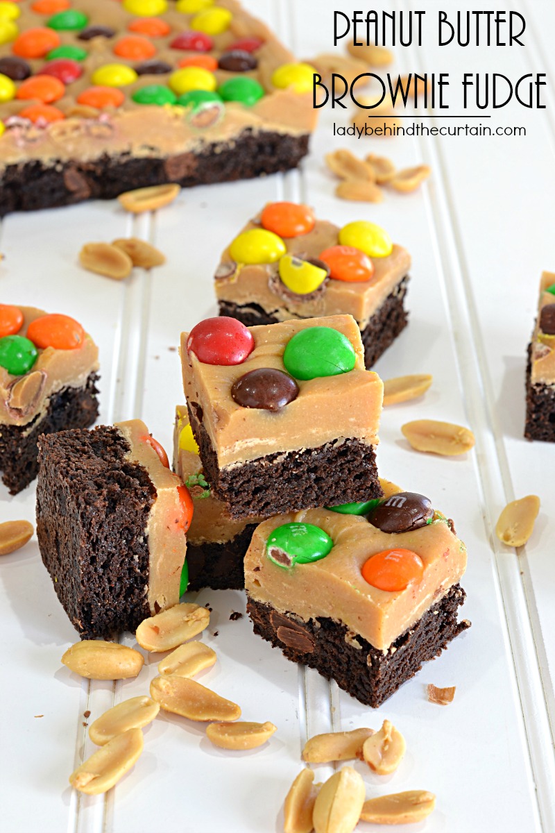 Peanut M&M Brownies Recipe - Sweet & Salty Desserts The Herbeevore