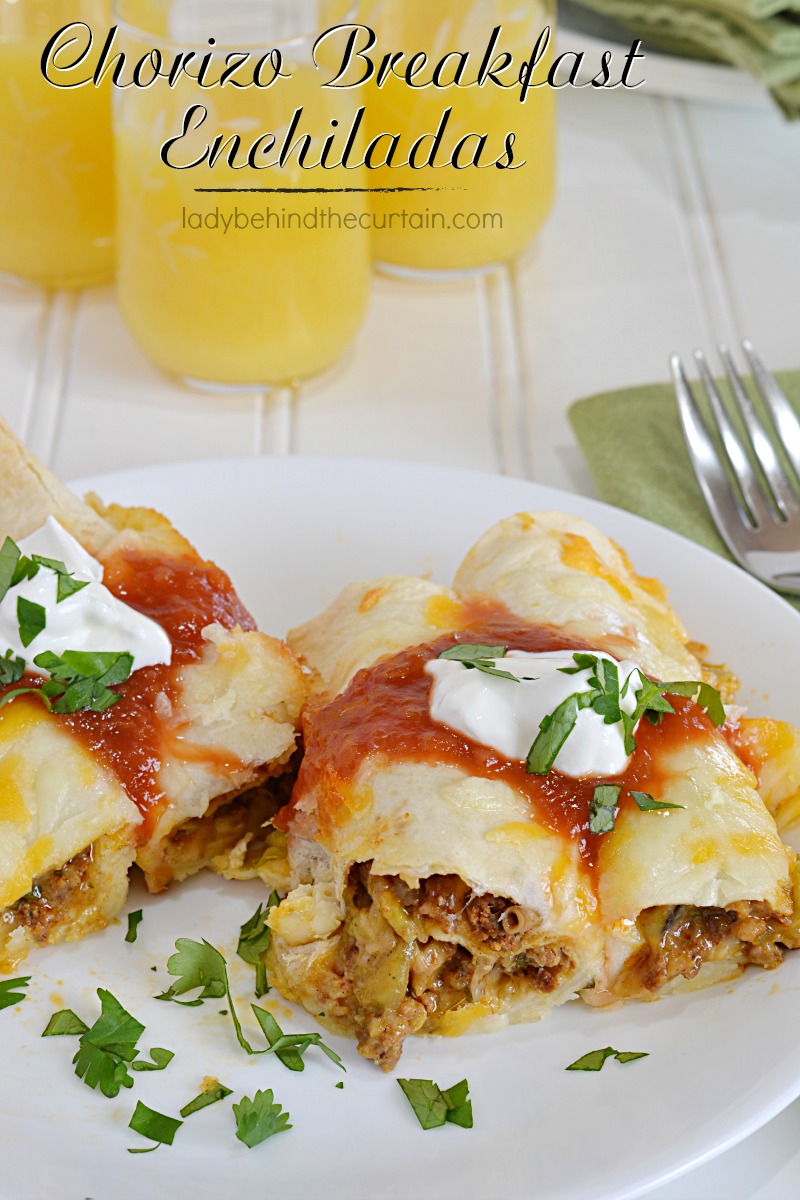 Chorizo Breakfast Enchiladas