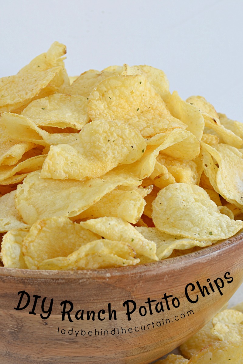 DIY Ranch Potato Chips, game day recipe, potluck, picnic