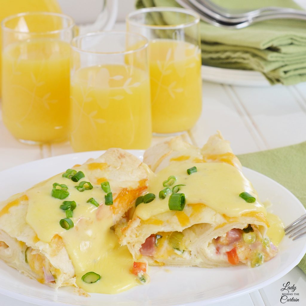 Overnight Breakfast Enchiladas with Homemade Hollandaise Sauce