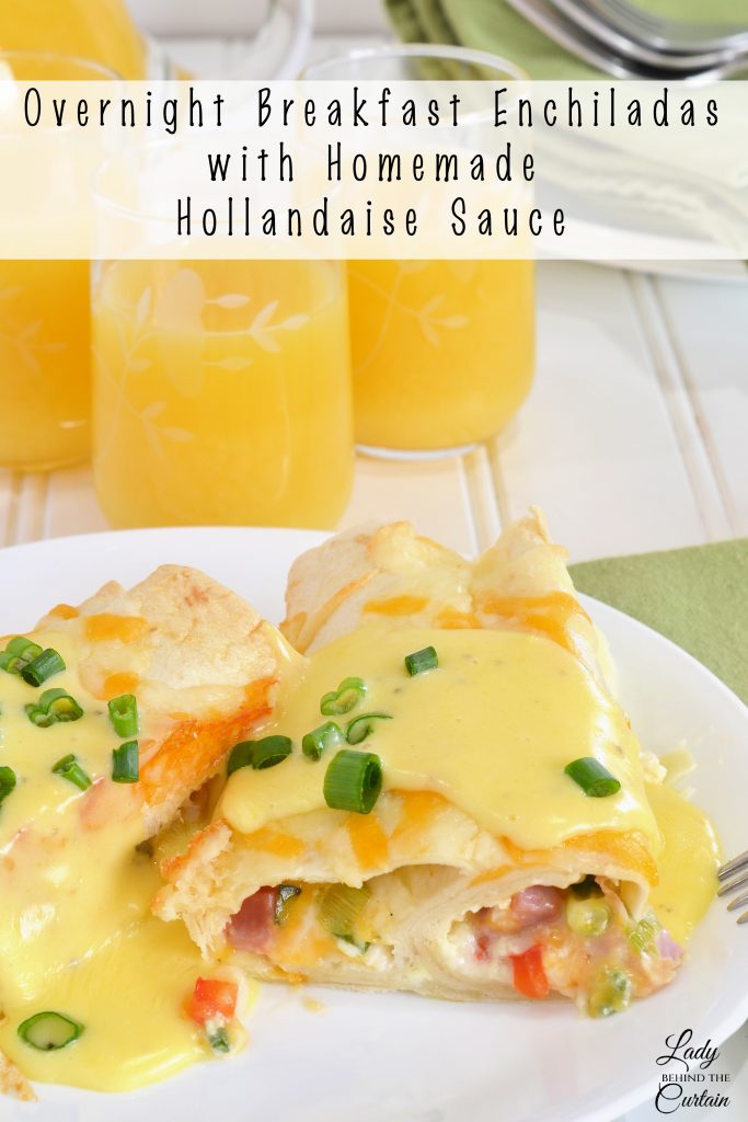 Overnight Breakfast Enchiladas with Homemade Hollandaise Sauce