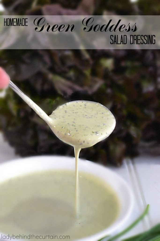 Homemade Green Goddess Salad Dressing Recipe