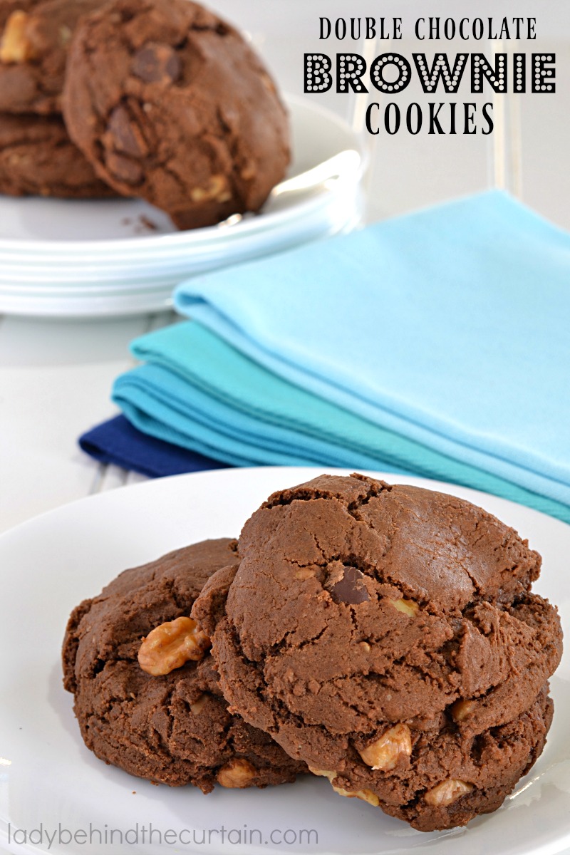 Double Chocolate Brownie Cookies