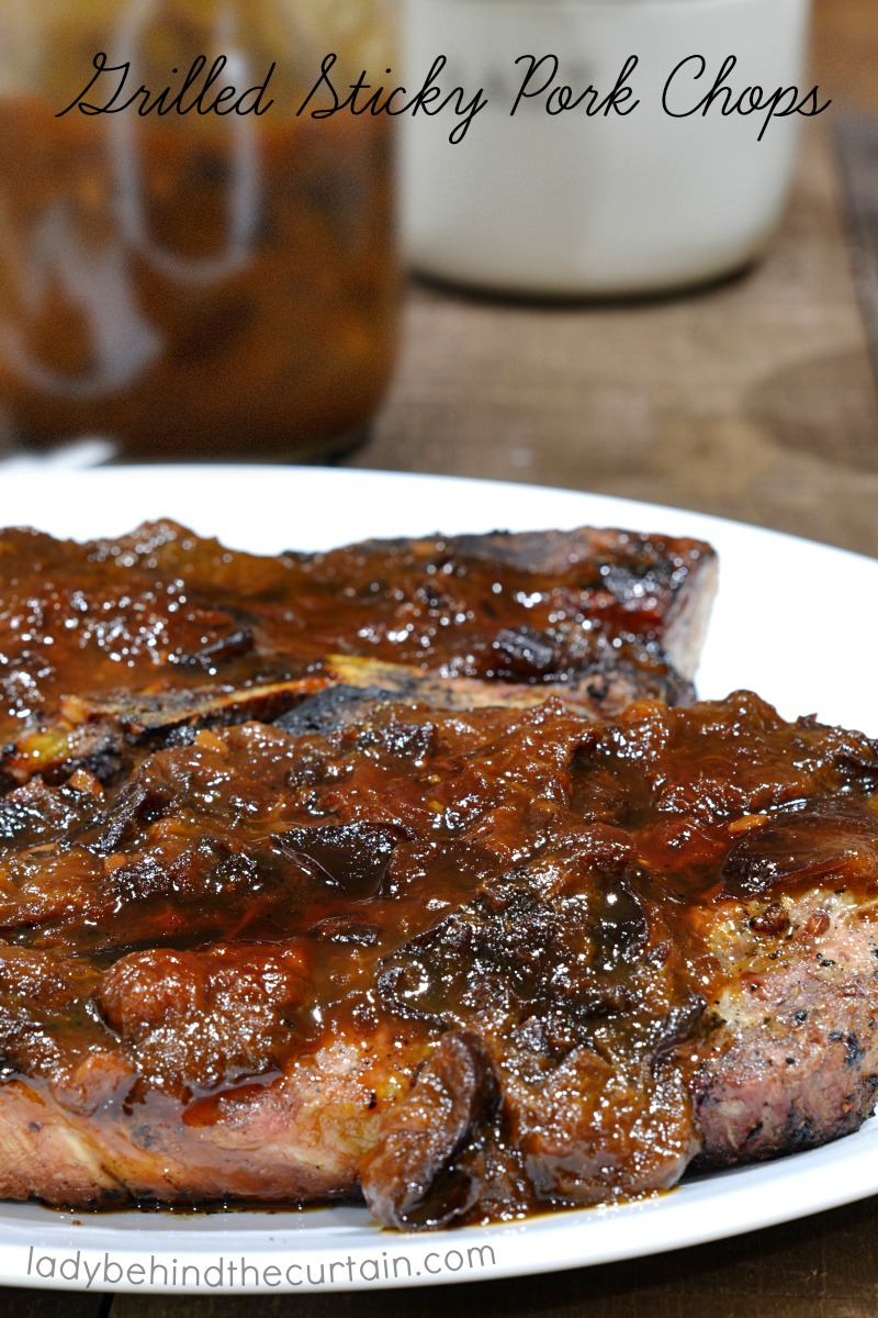 Grilled Sticky Pork Chops