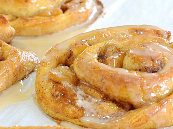 Semi Homemade Caramel Apple Cinnamon Rolls