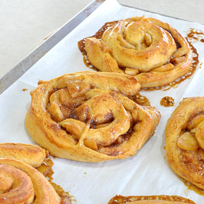 Semi Homemade Caramel Apple Cinnamon Rolls
