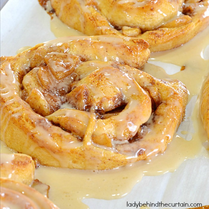 Semi Homemade Caramel Apple Cinnamon Rolls