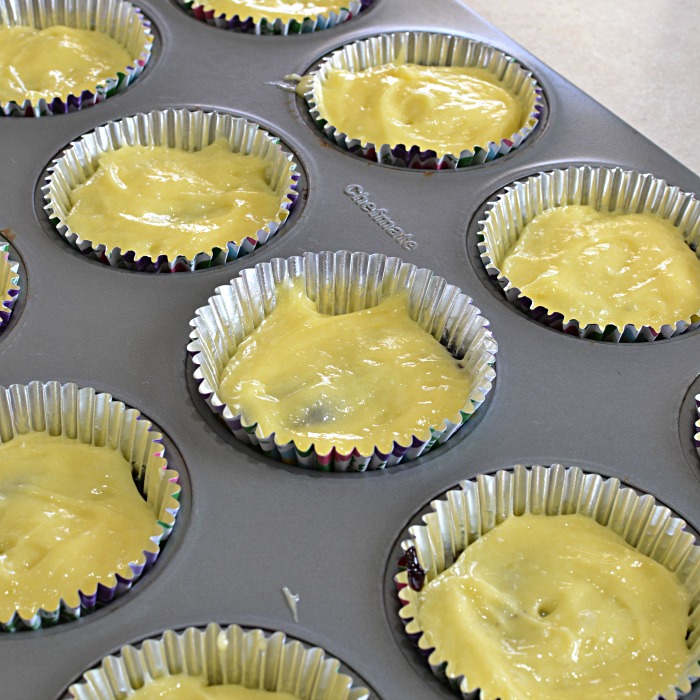Semi Homemade Lemon Blueberry Swirl Cupcakes