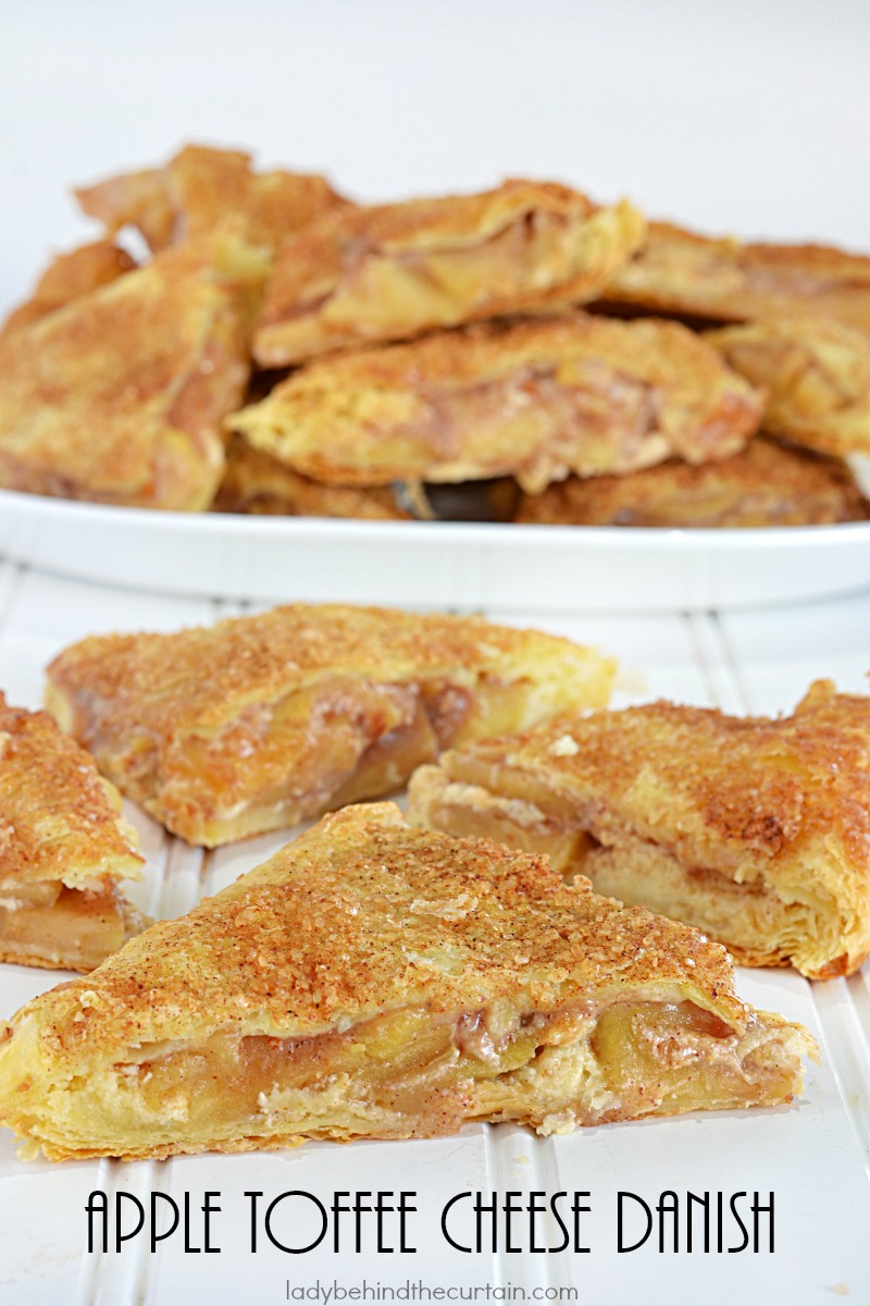 Apple Toffee Cheese Danish