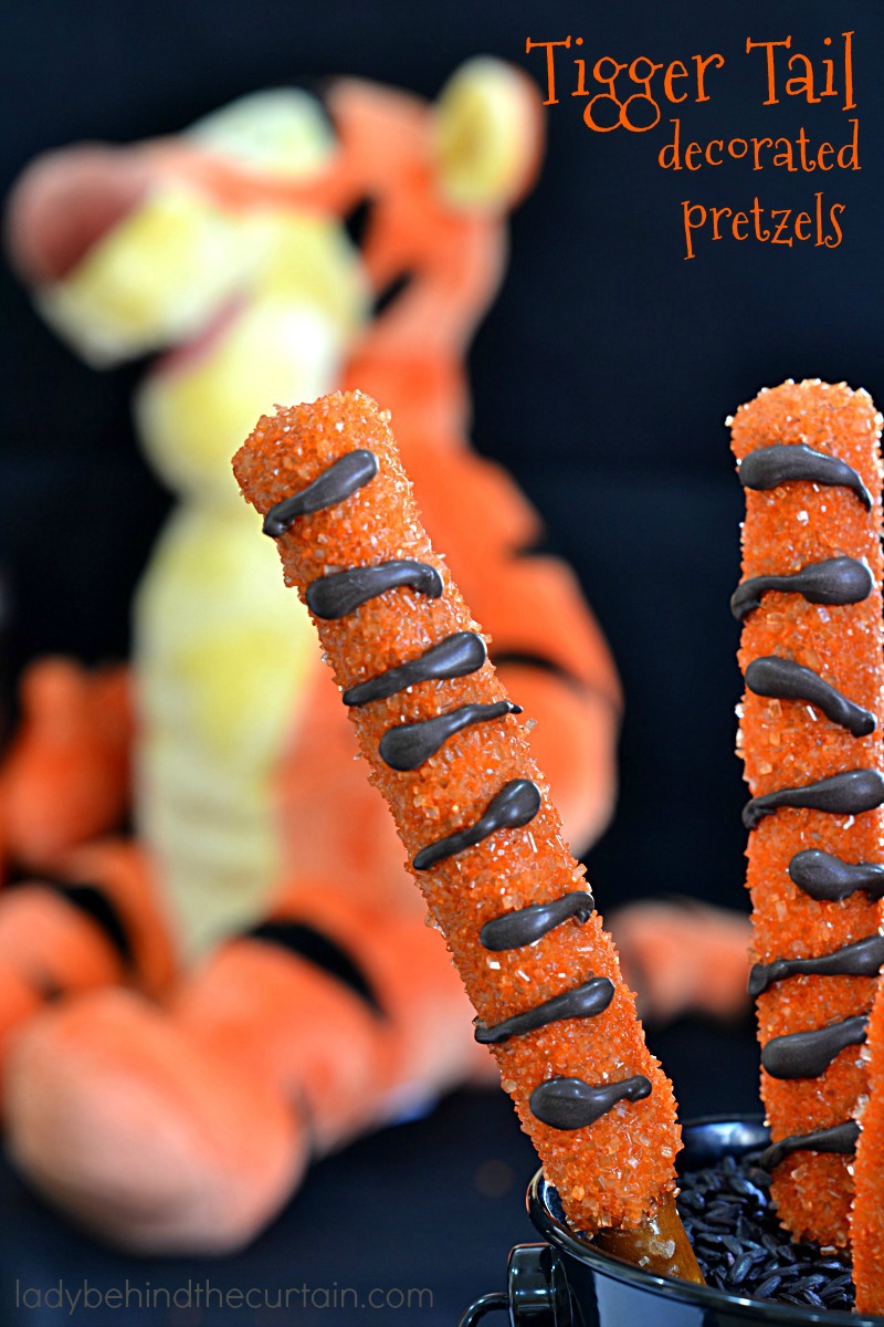 Tigger Tail Decorated Pretzels