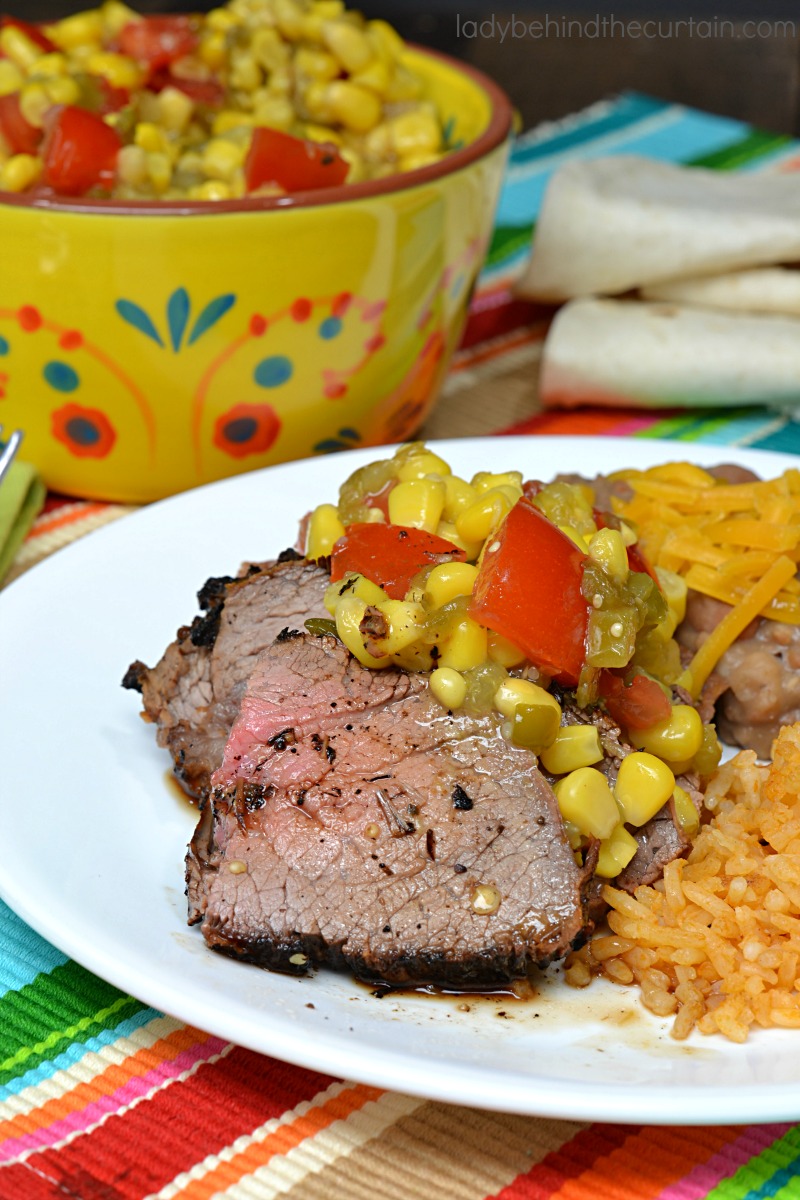 Grilled Peppered Tri Tip Roast