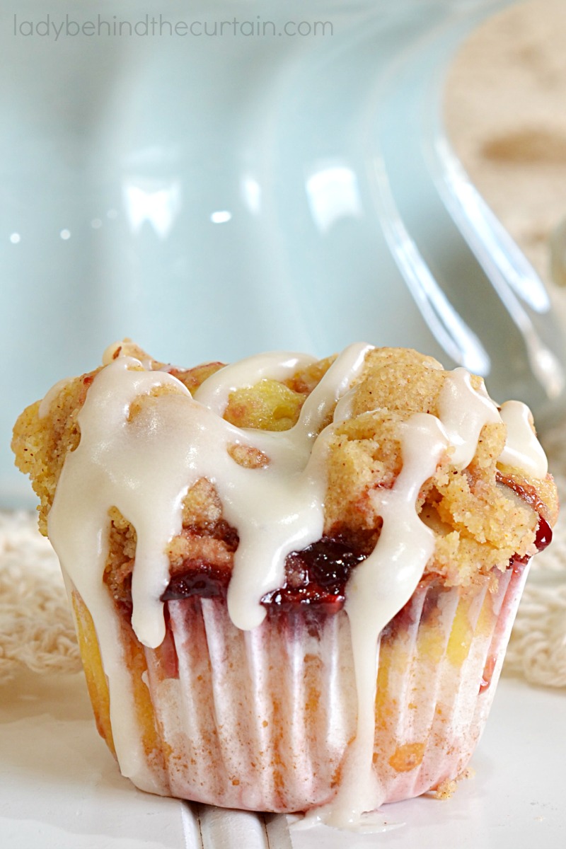 Semi Homemade Raspberry Coffee Cake Mini Muffins